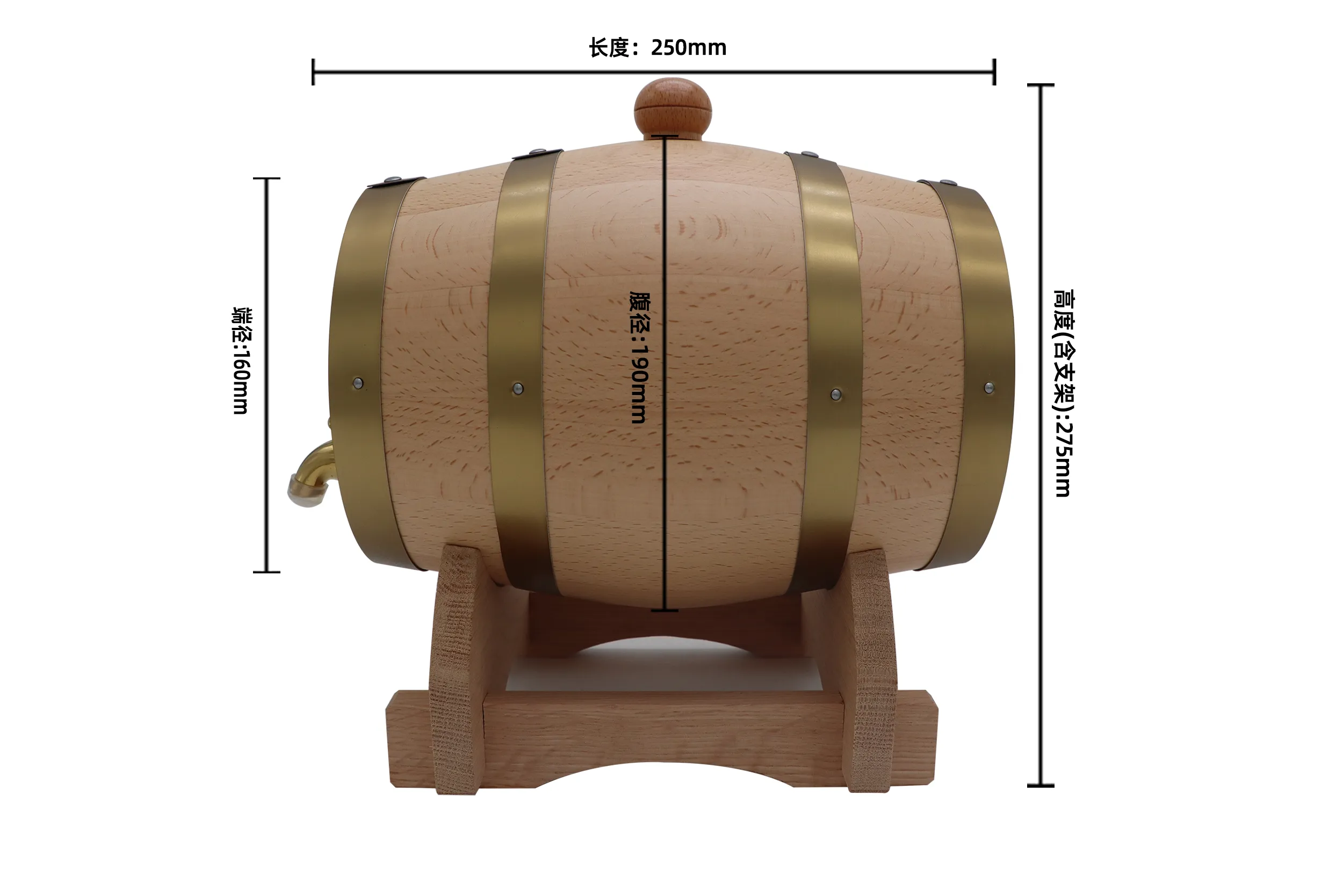 3升原木色内胆桶