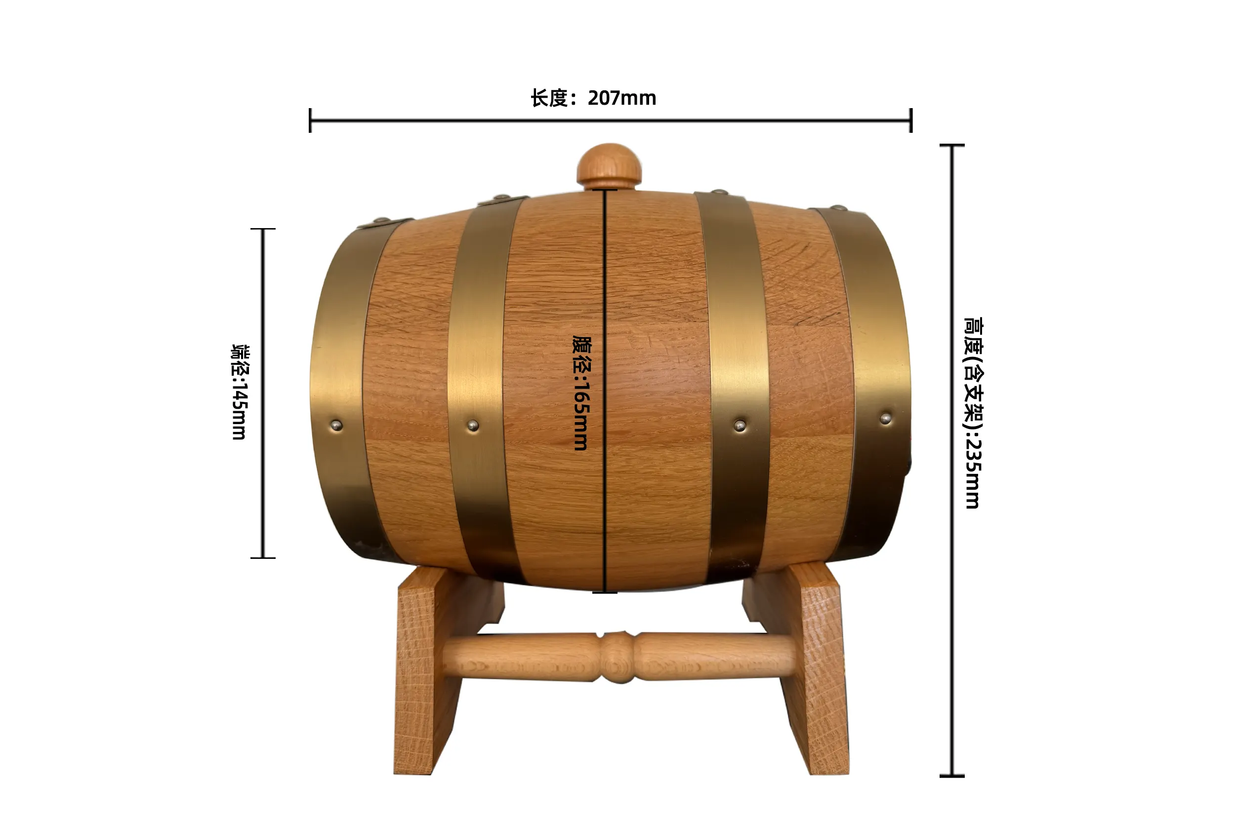 1.5升原木色内胆桶